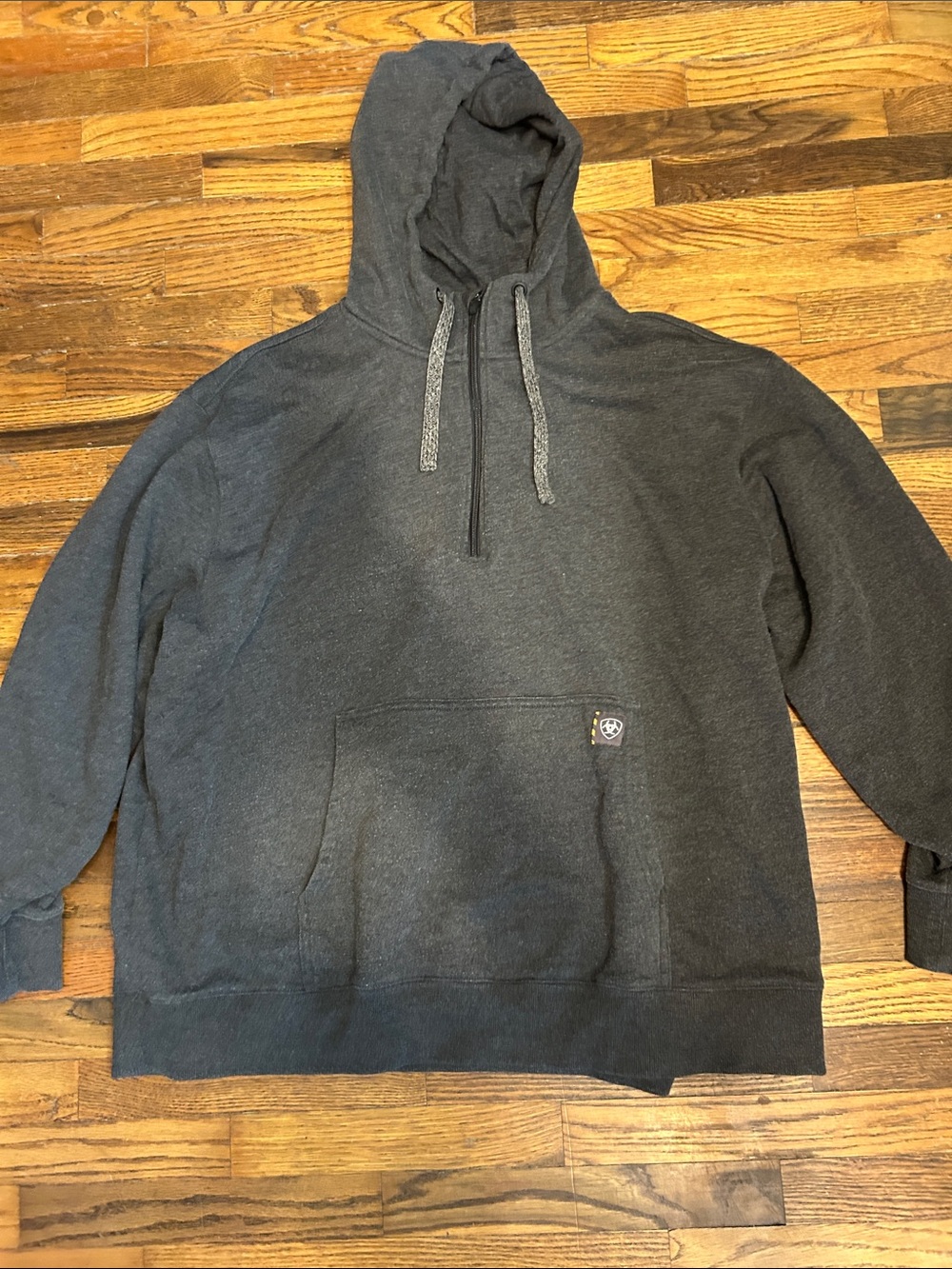 Ariat Dark Charcoal Hooded Pullover Sweatshirt